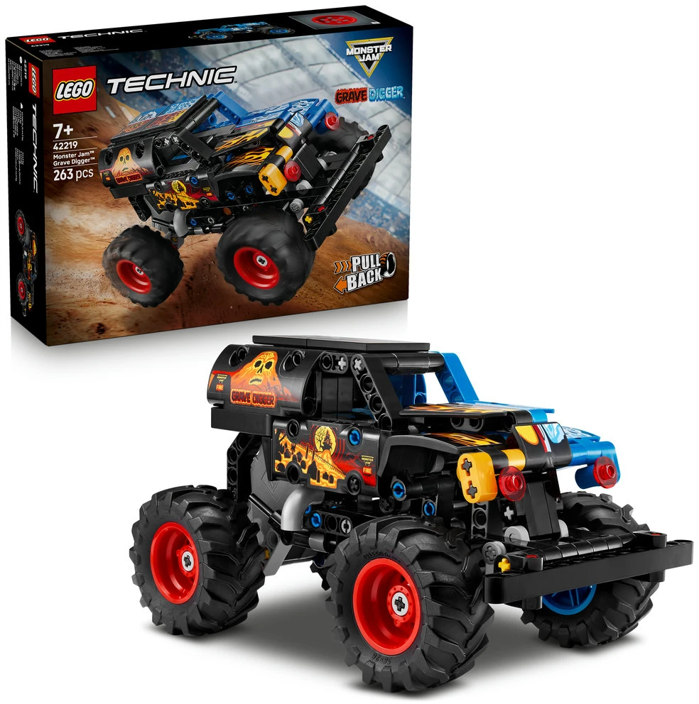 LEGO® Technic Monster Jam™ Grave Digger™ „Ugnis ir ledas“ 42219