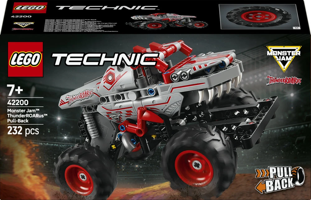 LEGO® Technic Monster Jam™ ThunderROARus™ su spyruokliniu mechanizmu (42200)