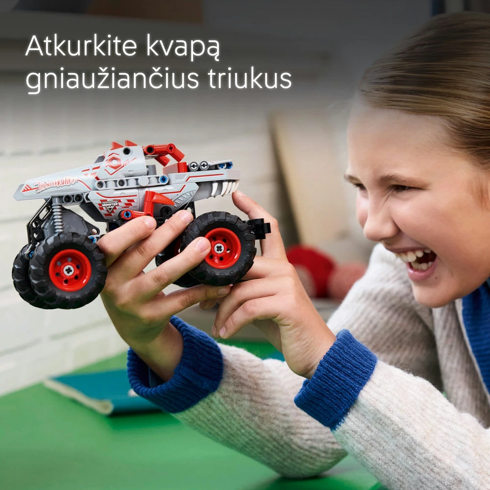 LEGO® Technic Monster Jam™ ThunderROARus™ su spyruokliniu mechanizmu (42200)