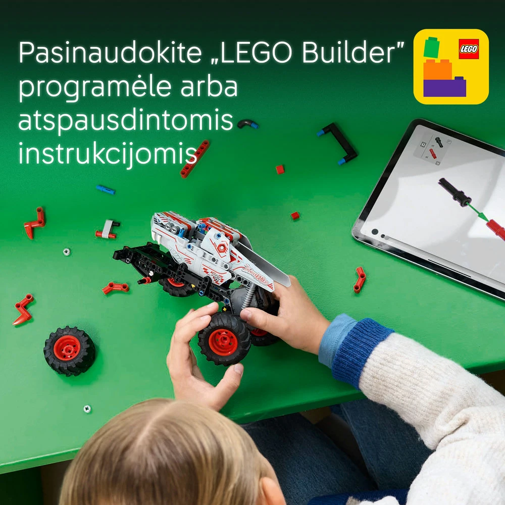 LEGO® Technic Monster Jam™ ThunderROARus™ su spyruokliniu mechanizmu (42200)
