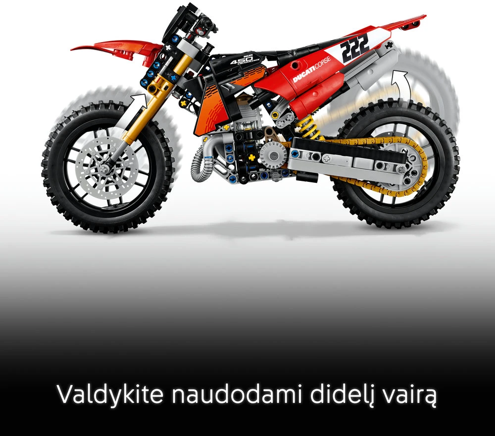LEGO® Technic Motociklas „Ducati Desmo450 MX Factory“ 42238