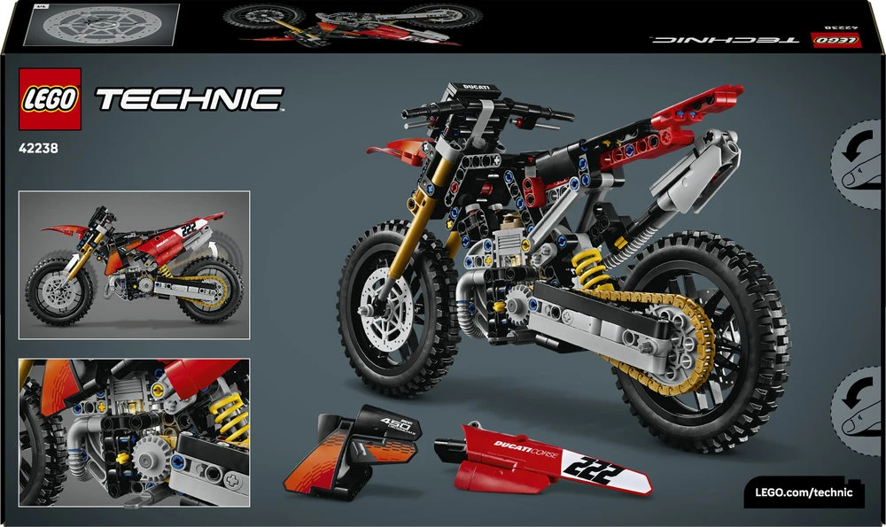 LEGO® Technic Motociklas „Ducati Desmo450 MX Factory“ 42238