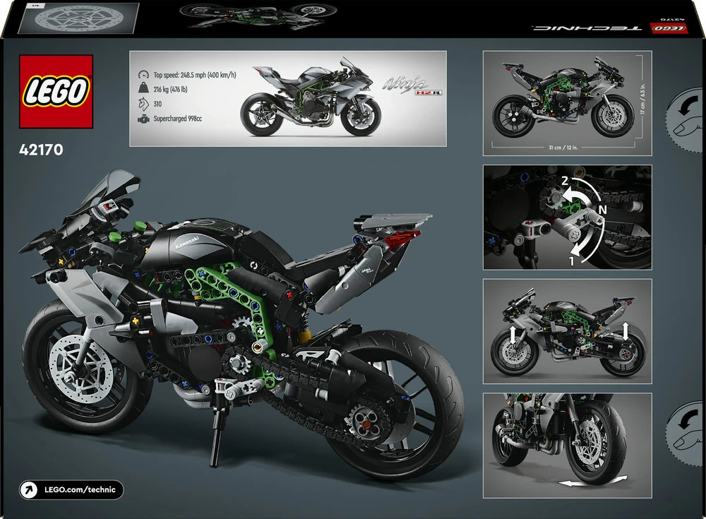 LEGO® Technic Motociklas Kawasaki Ninja H2R (42170)