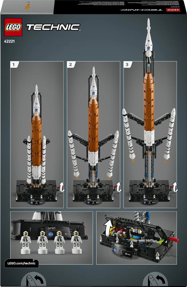 LEGO® Technic NASA paleidimo į kosmosą sistemos „Artemis“ raketa 42221