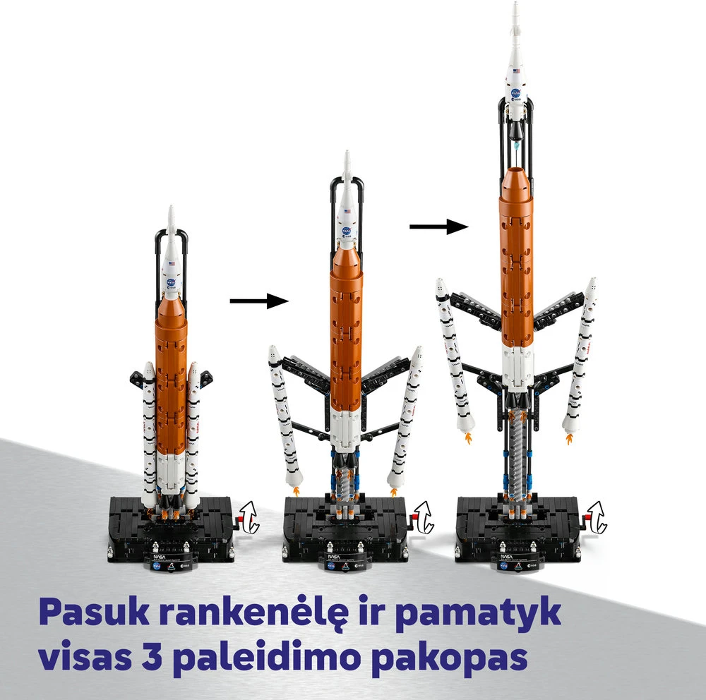 LEGO® Technic NASA paleidimo į kosmosą sistemos „Artemis“ raketa 42221