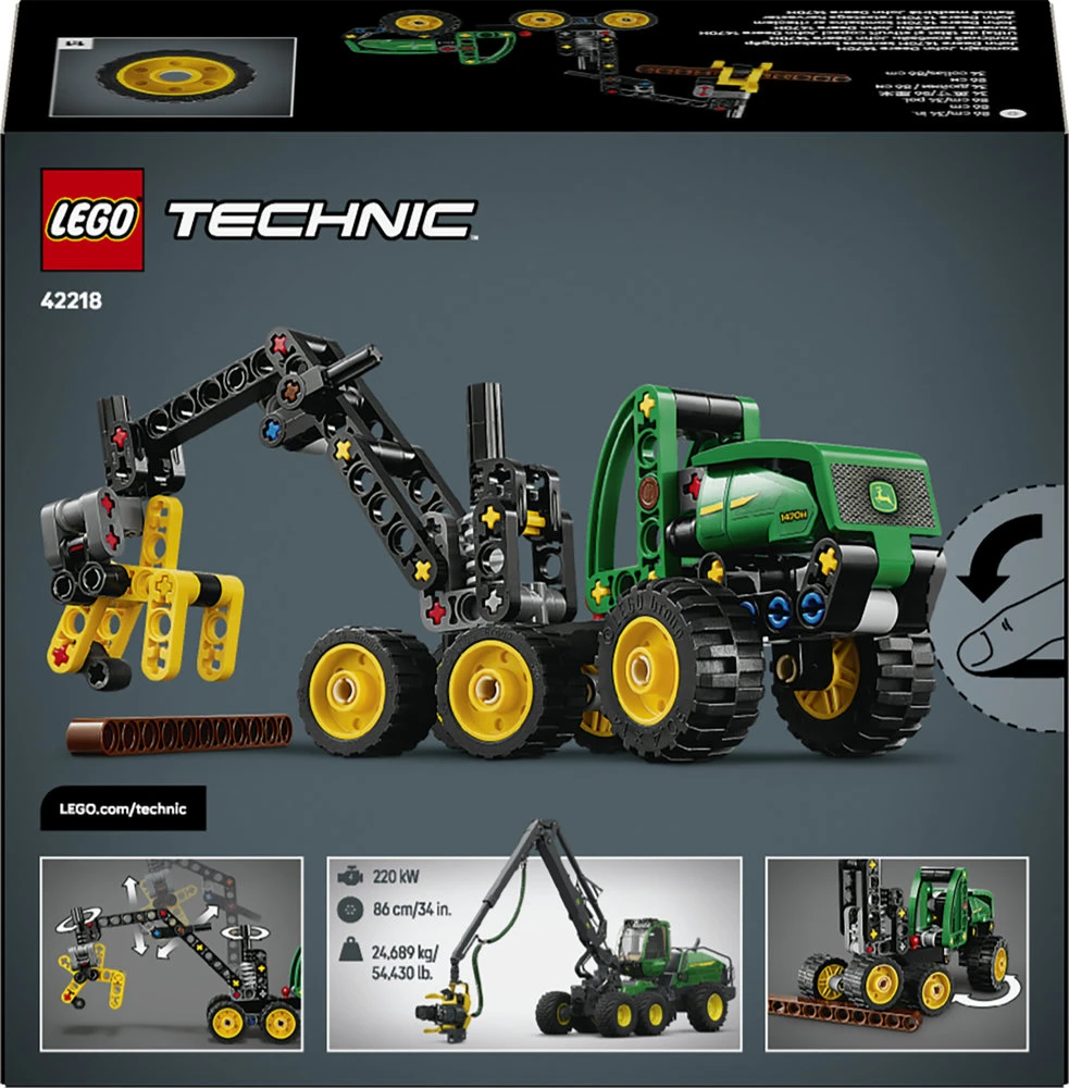 LEGO® Technic Ratinė medkirtė John Deere 1470H 42218
