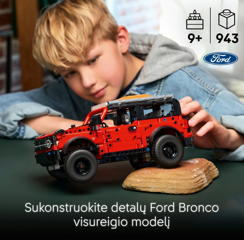 LEGO® Technic Visureigis Ford Bronco® STEM rinkinys 42213