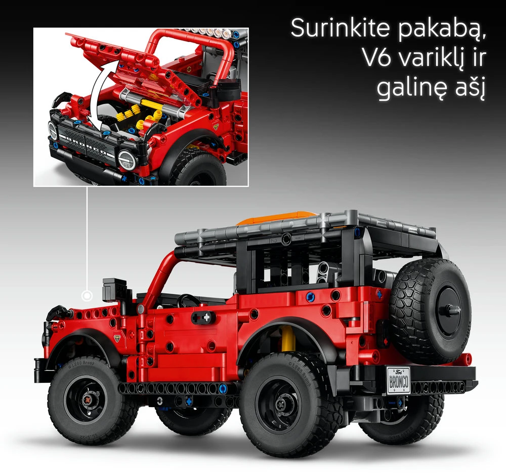 LEGO® Technic Visureigis Ford Bronco® STEM rinkinys 42213