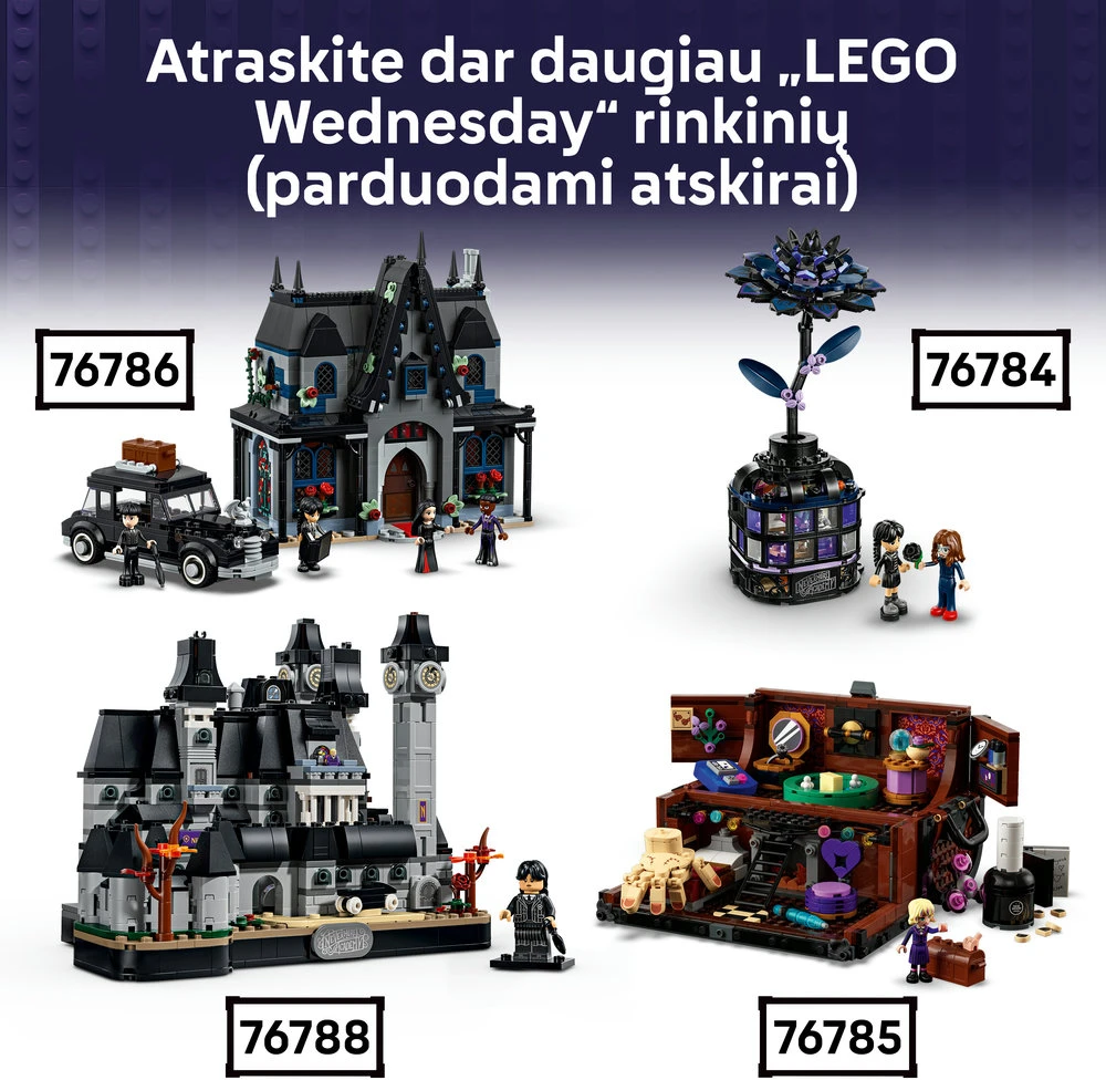 LEGO® Trečiadienės kuprinė, konstruktorius vaikams, 76787