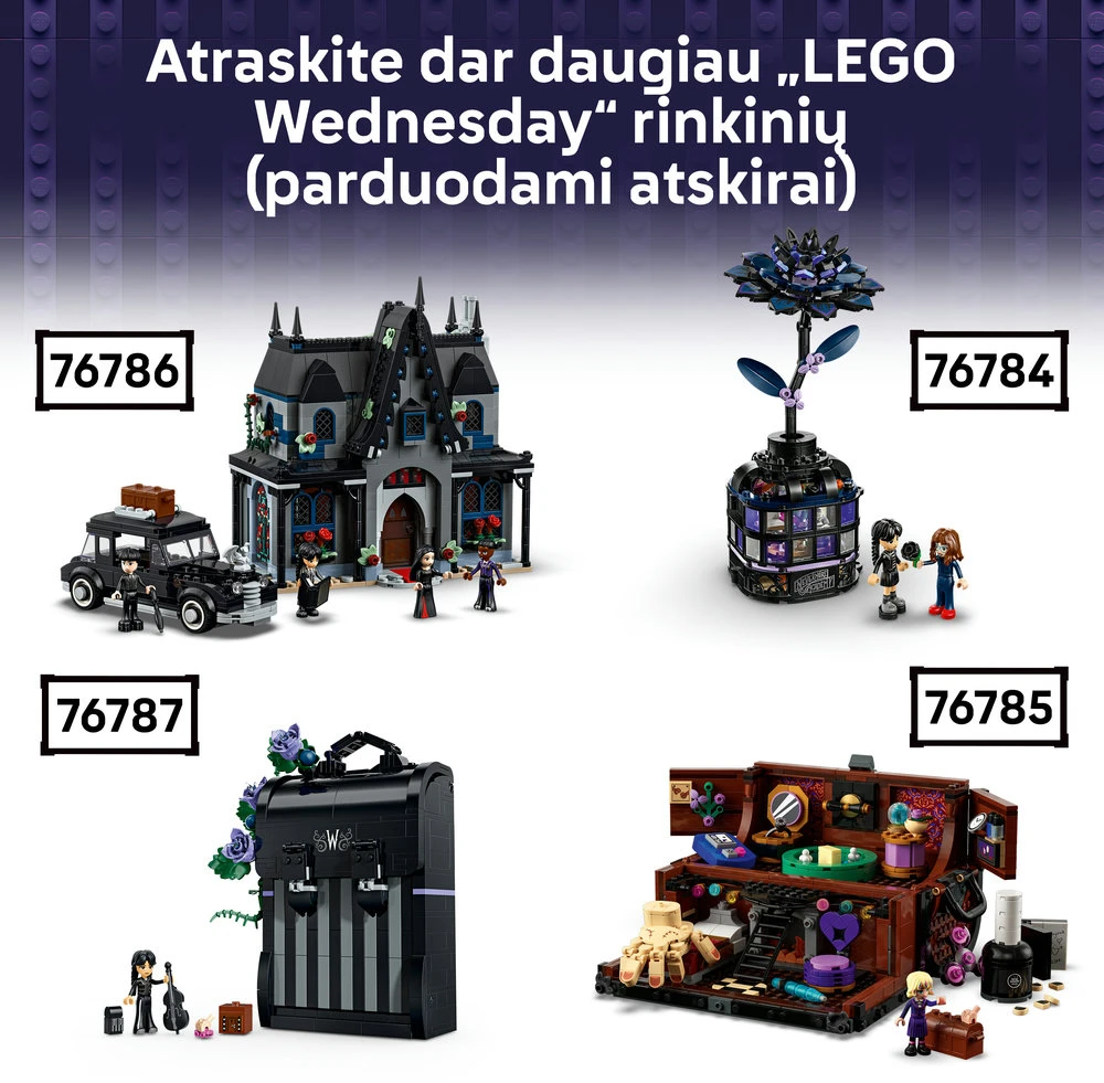 LEGO® Wednesday Nevermore Academy Paslaptingas žaislas 76788