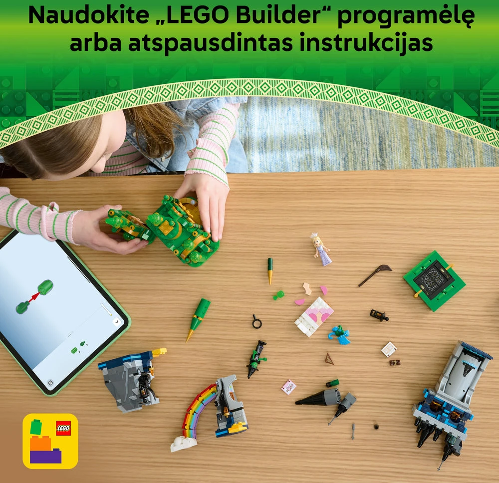LEGO® Wicked Emerald City ir Kiamo Ko pilis Žaislas 75689
