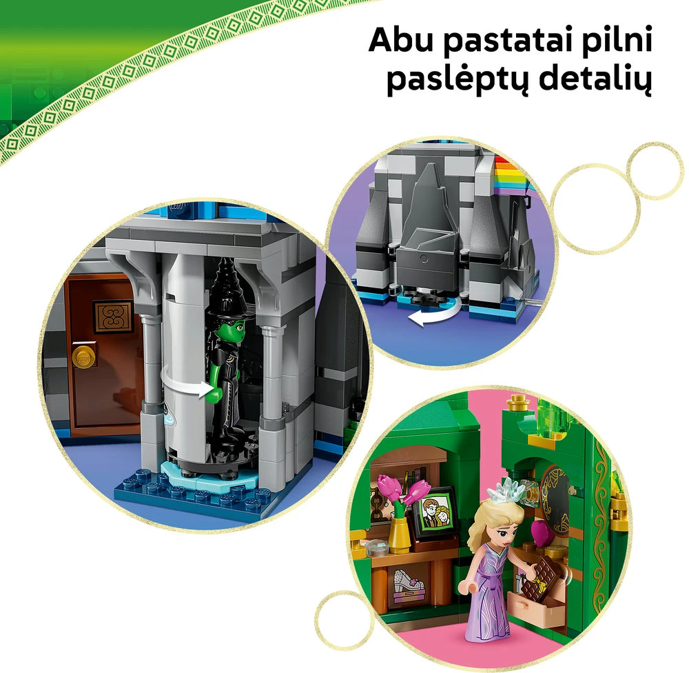 LEGO® Wicked Emerald City ir Kiamo Ko pilis Žaislas 75689