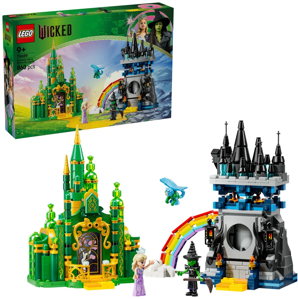 LEGO® Wicked Emerald City ir Kiamo Ko pilis Žaislas 75689