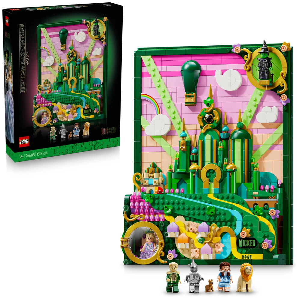 LEGO® Wicked Emerald City kabinamas meno kūrinys 75685