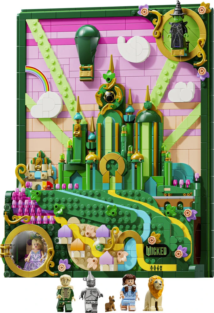 LEGO® Wicked Emerald City kabinamas meno kūrinys 75685
