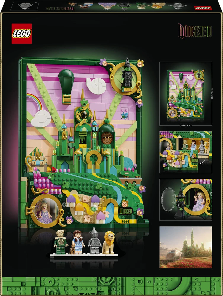 LEGO® Wicked Emerald City kabinamas meno kūrinys 75685