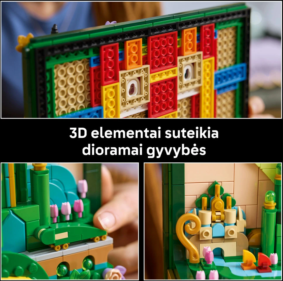 LEGO® Wicked Emerald City kabinamas meno kūrinys 75685