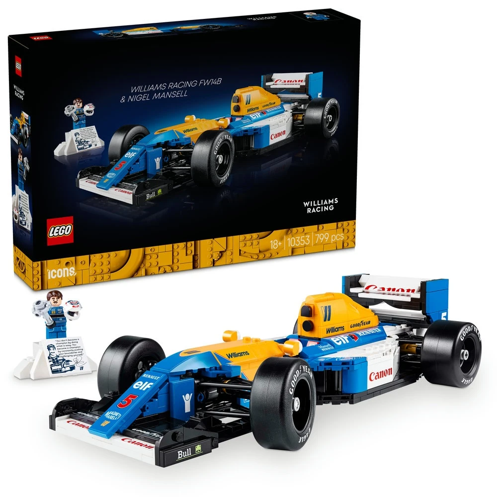 LEGO® Icons Williams Racing FW14B ir Nigel Mansell (10353)
