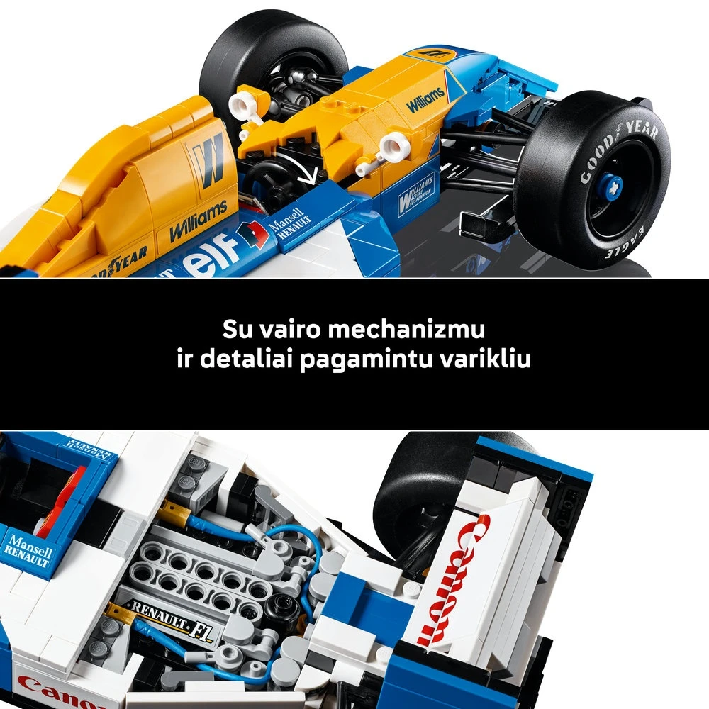 LEGO® Icons Williams Racing FW14B ir Nigel Mansell (10353)