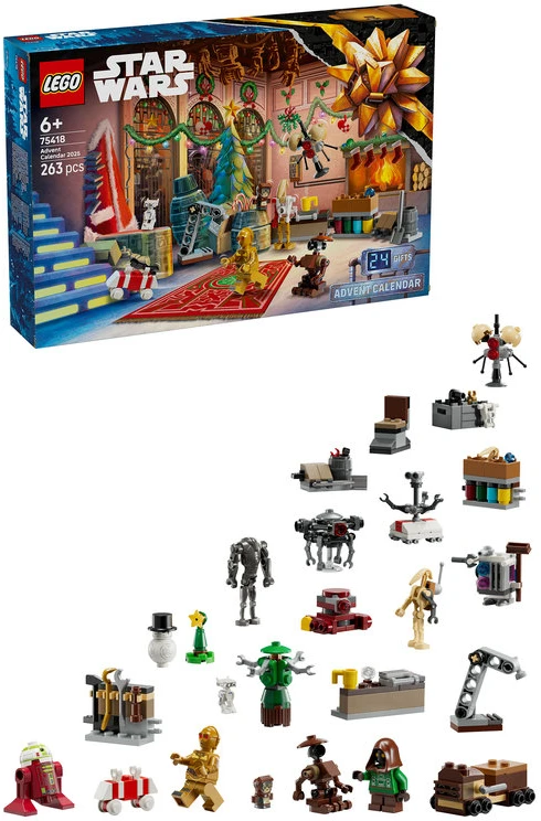 LEGO® Žvaigždžių karų 2025 metų advento kalendorius (75418)