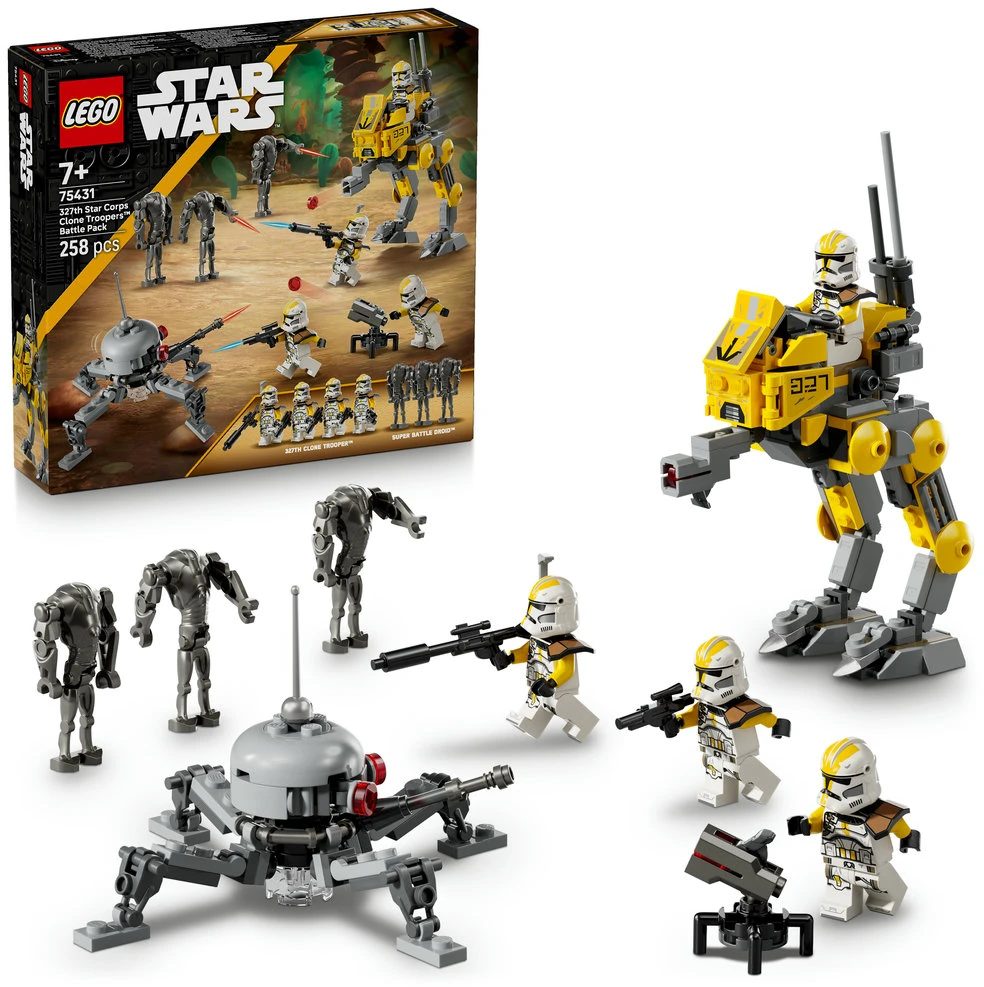 LEGO® Star Wars 327 pagrindinio korpuso klonų karių kovos rinkinys (75431)
