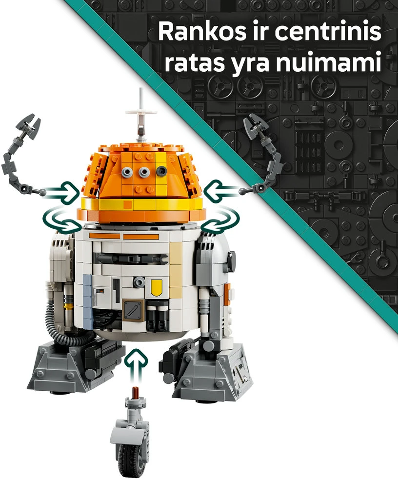 LEGO® Star Wars Astromechaninis droidas Čioperis (C1-10P) (75416)