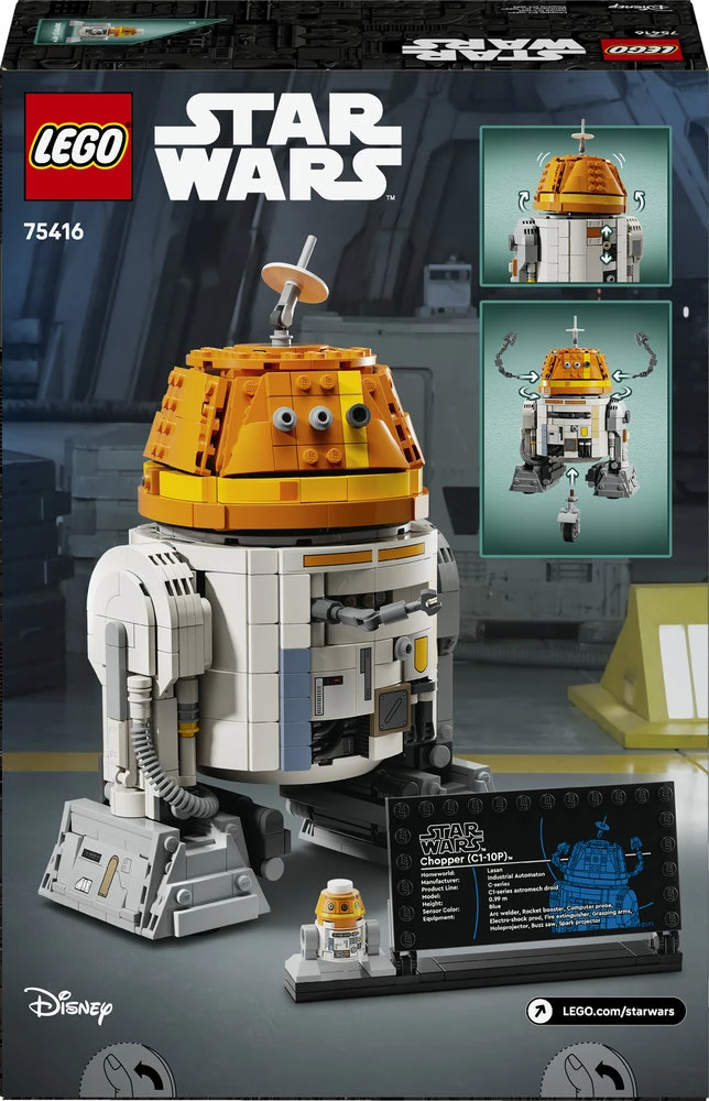 LEGO® Star Wars Astromechaninis droidas Čioperis (C1-10P) (75416)