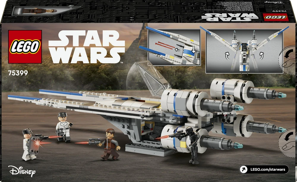 LEGO® Žvaigždžių karų: Andoro sukilėlių kovos erdvėlaivis U-Wing 75399