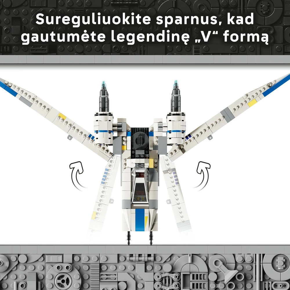LEGO® Žvaigždžių karų: Andoro sukilėlių kovos erdvėlaivis U-Wing 75399