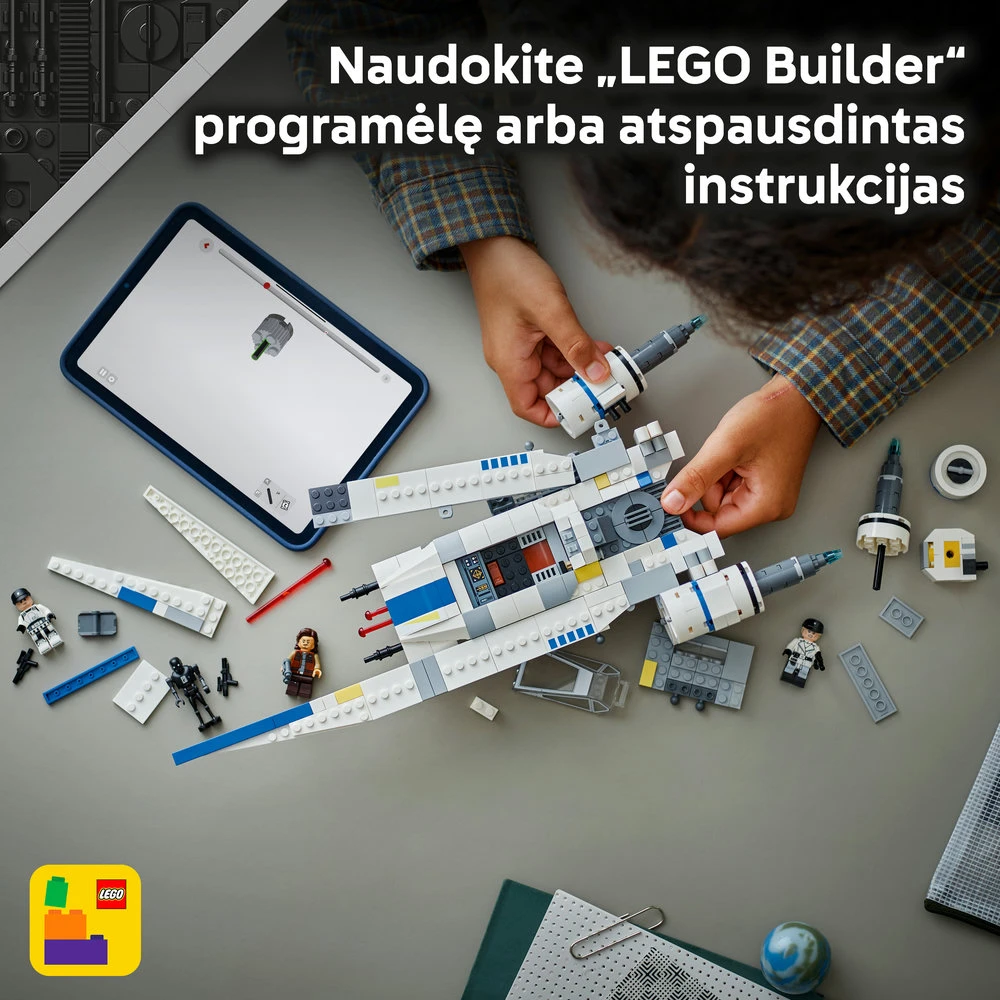 LEGO® Žvaigždžių karų: Andoro sukilėlių kovos erdvėlaivis U-Wing 75399