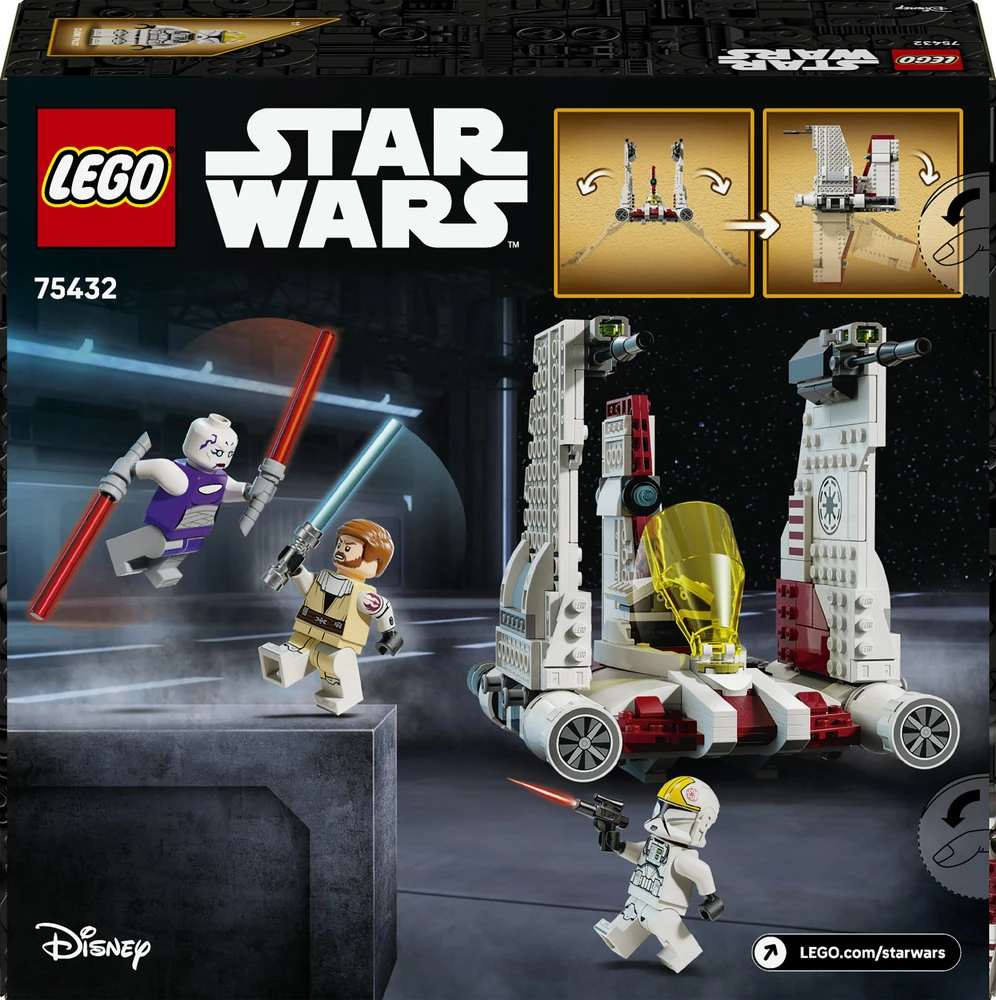 LEGO® Žvaigždžių karų: klonų karų „V-19 Torrent“ kovos erdvėlaivis 75432