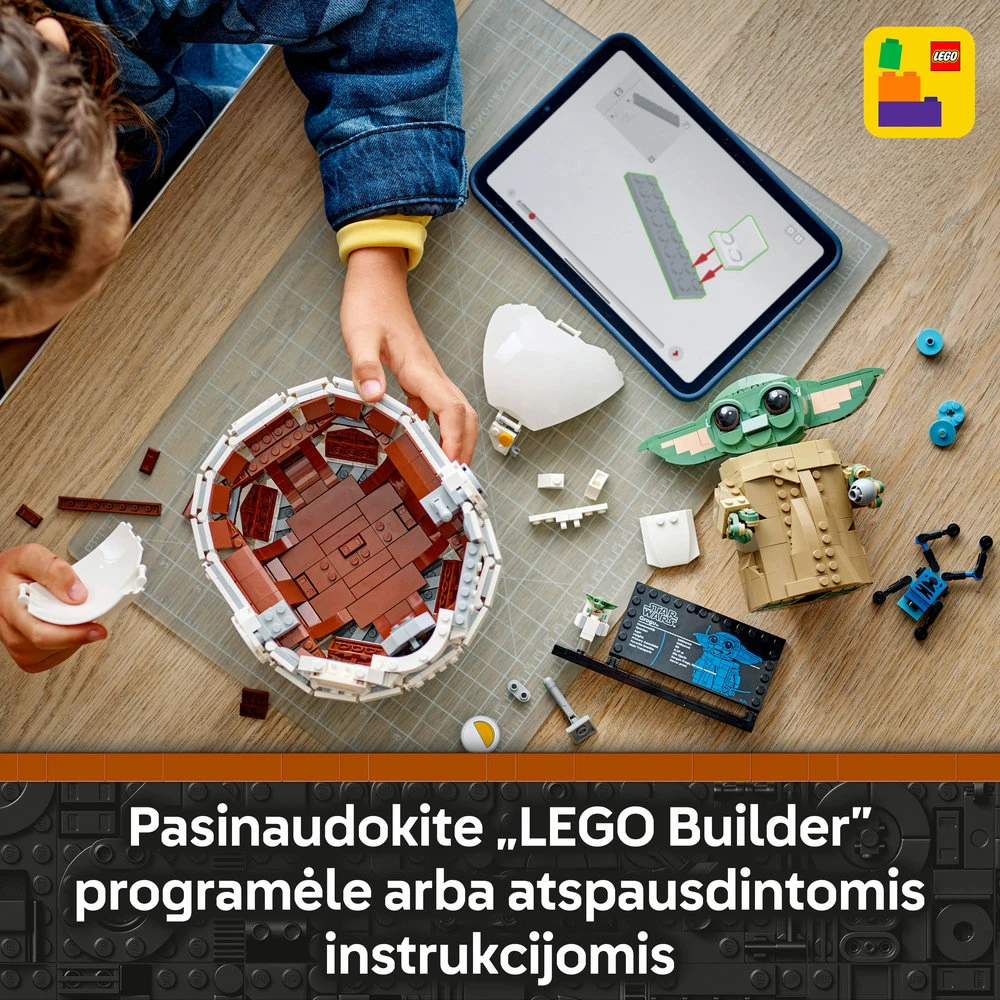 LEGO® Star Wars™ Grogu su skraidančiu vežimėliu (75403)