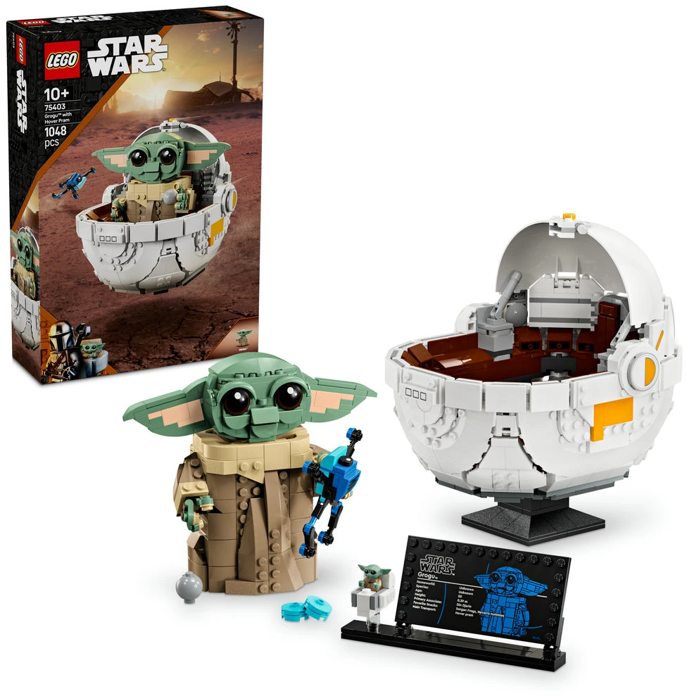 LEGO® Star Wars™ Grogu su skraidančiu vežimėliu (75403)