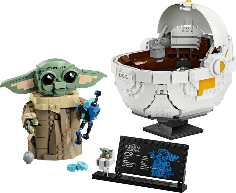 LEGO® Star Wars™ Grogu su skraidančiu vežimėliu (75403)