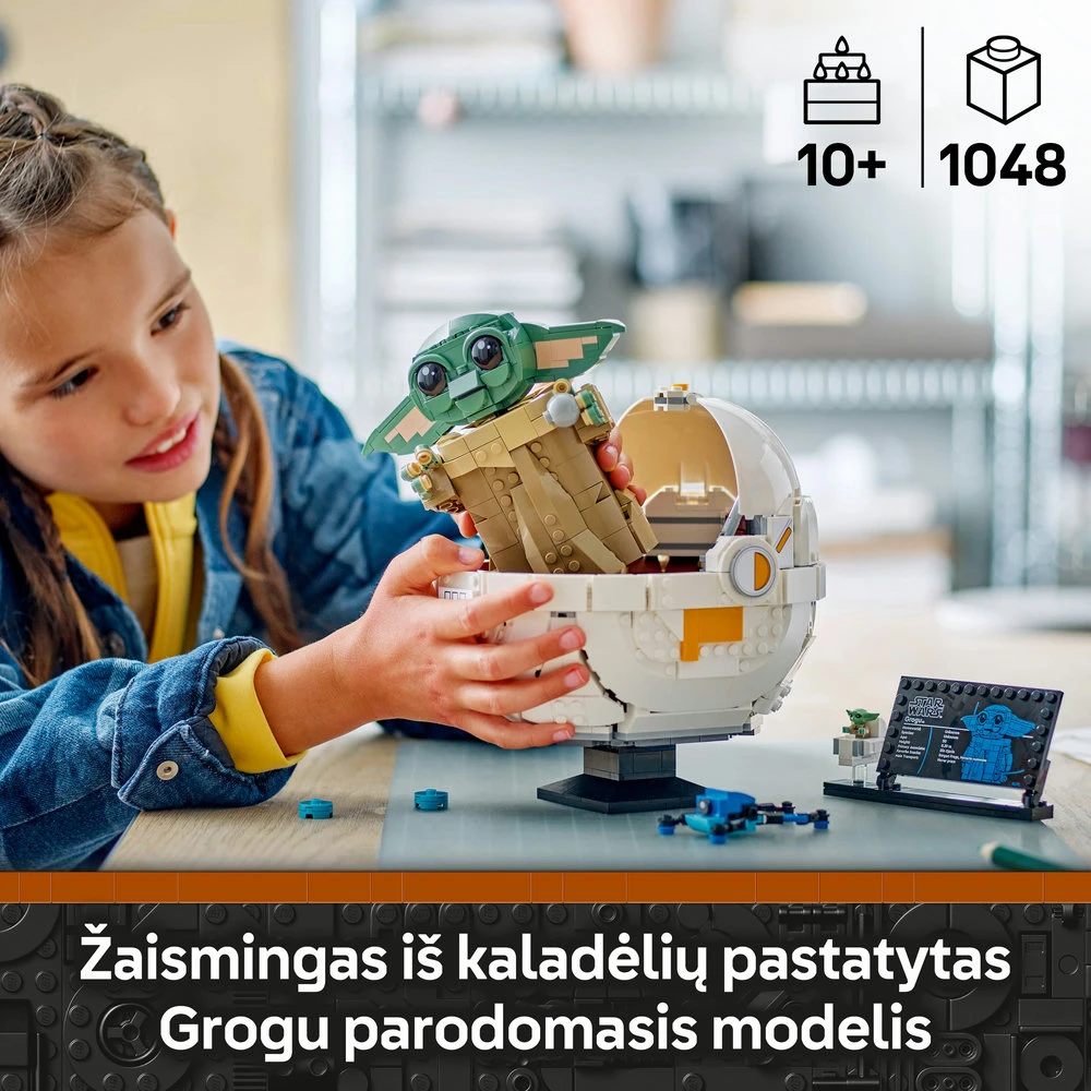 LEGO® Star Wars™ Grogu su skraidančiu vežimėliu (75403)