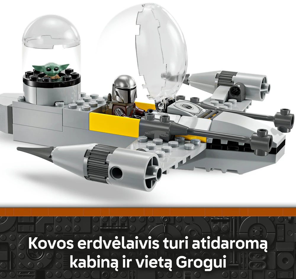 LEGO® Star Wars Mando ir Grogu kovos erdvėlaivis N-1 (75410)