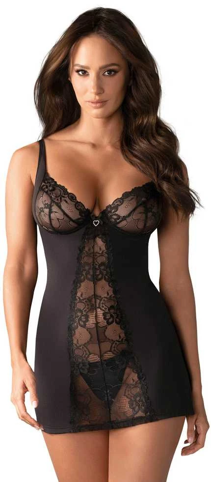Obsessive - Heartina Chemise Juodas S/M