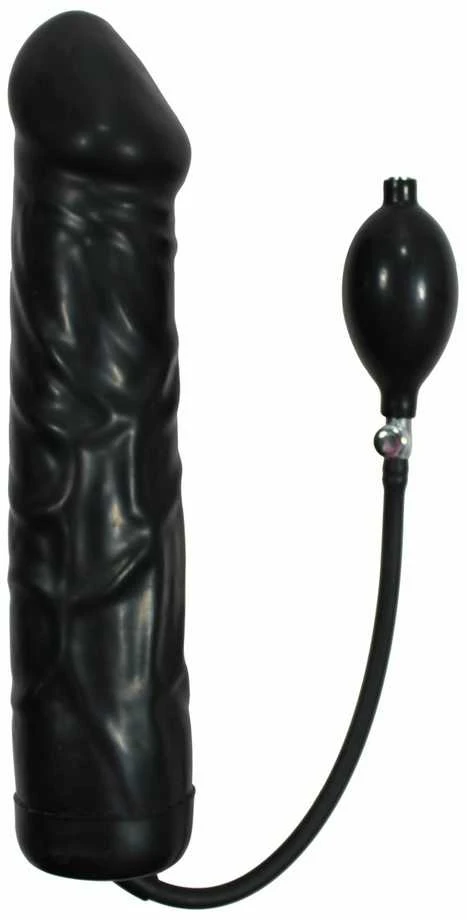 You2Toys Juodas Giant Latex Balloon pripučiamas dildo