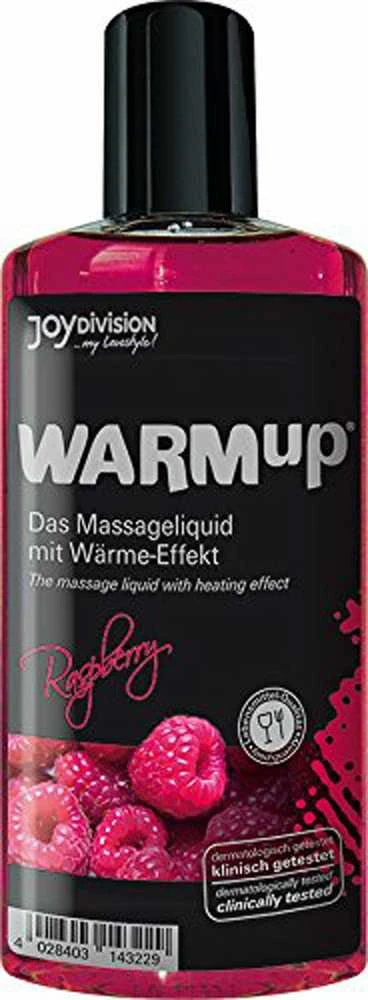 Joydivision Raspberry WARMup aviečių skonio balzamas 150 ml