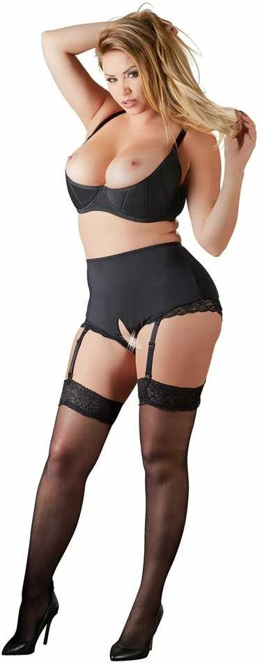 Cottelli Curves Open Suspender Briefs XL