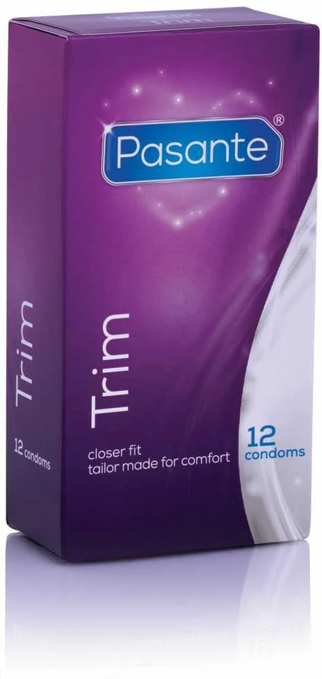 Pasante Healthcare Prezervatyvai „Trim“, 12 vnt.