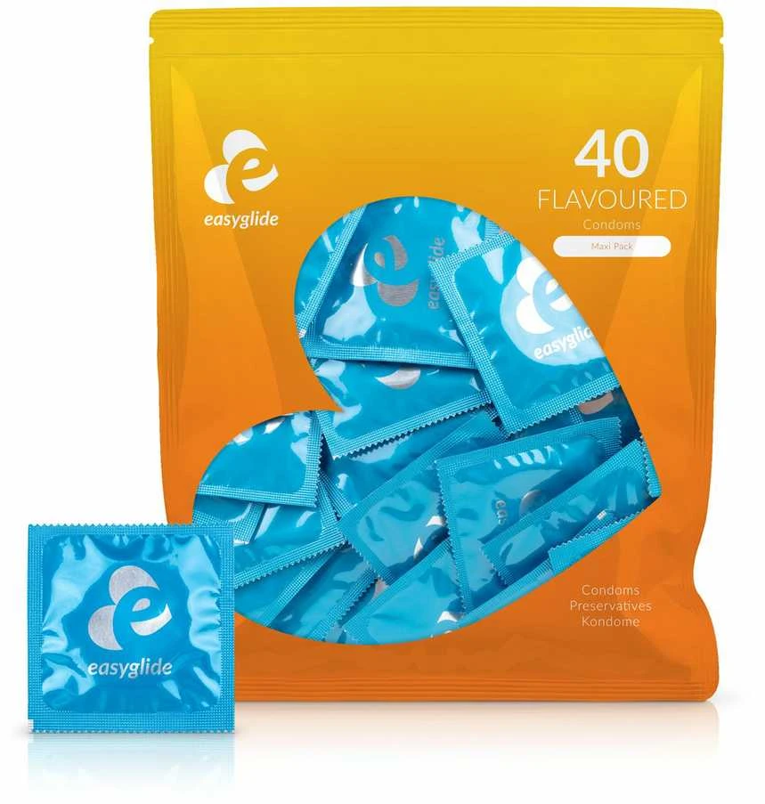 EasyGlide - skonio prezervatyvai, 40 vnt.