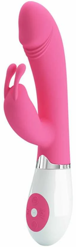 LYBAILE Pretty Love Gene-Silicone Vibrator, 30 fun. vibr. Rožinė