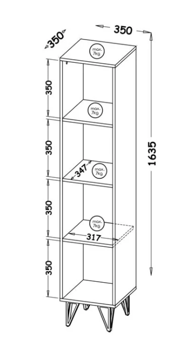 Dolmar Pastatoma lentyna LOFTER LO10