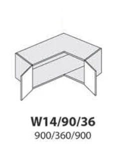Extom Pakabinama spintelė Sidabrinis W14 90 36