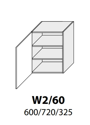 Extom Pakabinama spintelė Sidabrinis W2 60