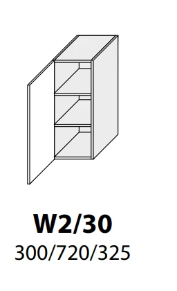 Extom Pakabinama spintelė Sidabrinis W2 30