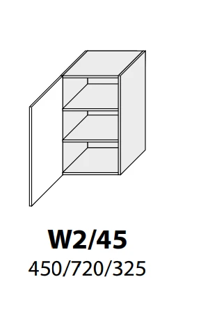 Extom Pakabinama spintelė Sidabrinis W2 45