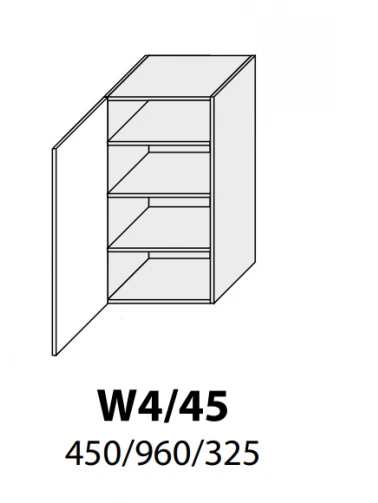 Extom Pakabinama spintelė Sidabrinis W4 45