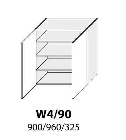 Extom Pakabinama spintelė Sidabrinis W4 90